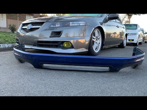 Acura TL Rear Aspec Lip Repair and Install!!