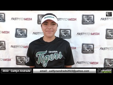 2022 Caitlyn Andrade 3.8 GPA - Athletic First Base & Third Base Softball Skills Video - Ohana Tigers