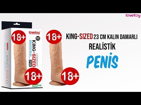 King Sized 23 Cm Kalın Damarlı Realistik Penis