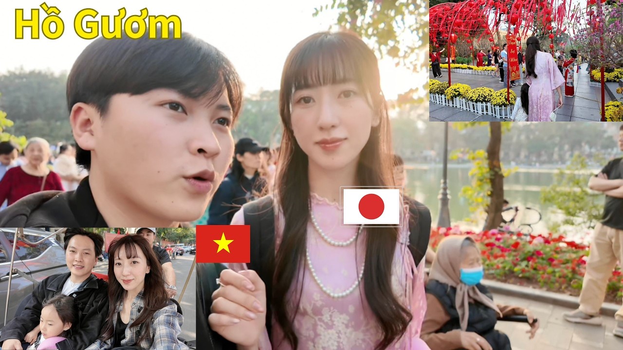 1 ngày Kanako mặc ''Áo dài'' đi dạo quanh Hồ Gươm | Gặp Chuyện k may xảy ra...| VỢ CK VIỆT NHẬT