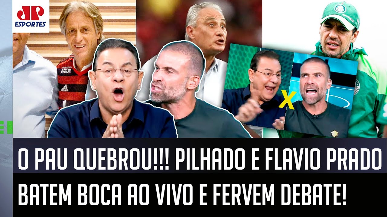 TRETA AO VIVO! "OLHA A MER#@ QUE VOCÊ TÁ FALANDO! O Tite CALOU A SUA BOCA ao..." Pilhado x Flavio!