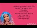 Nicki Minaj ft. Cassie - The Boys (Lyrics)