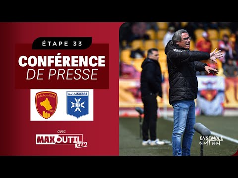 J33 - RAF / AJ Auxerre : Conférence de presse de Didier Santini