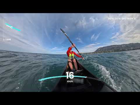 4KM Surfski Interval Session with Data Overlay | Raw POV Footage