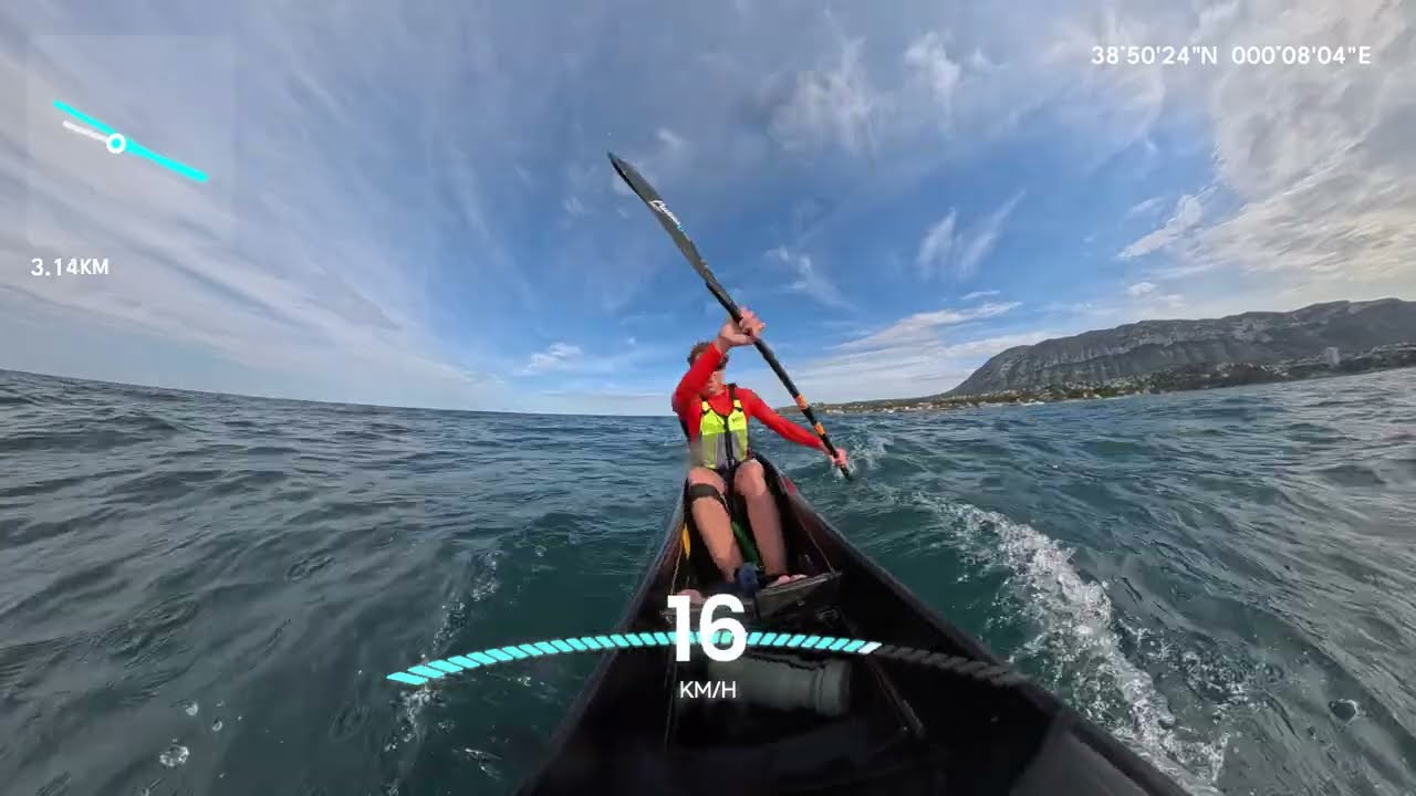 4KM Surfski Interval Session with Data Overlay | Raw POV Footage