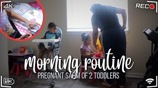 Morning Routine with 2 Toddlers As A Pregnant Stay At Home Wife + Mom |  Medusa Ali