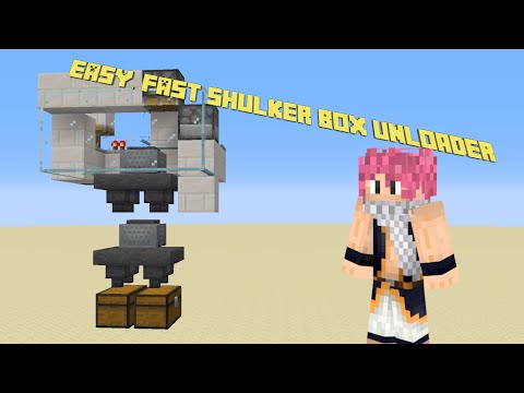 EASY, FAST Shulker Box Unloader : Minecraft Redstone Tutorial