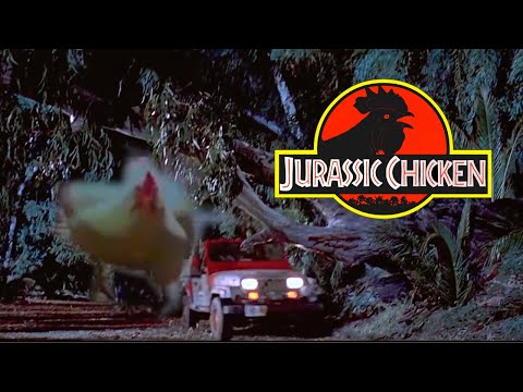 Jurassic Chicken - T Rex Chase Scene