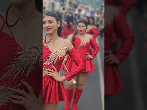 Debut del ITDEM Marching Band #viral #carrozas #fiestas #desfiles #reinas #bailes #sonsonate