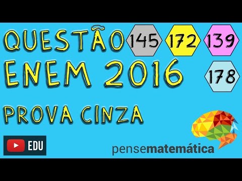 Questão 145 da Prova Cinza no Enem 2016