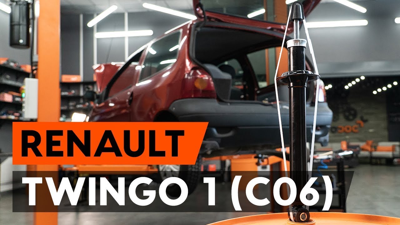 Come cambiare ammortizzatore a molla della parte posteriore su Renault Twingo C06 - Guida alla sostituzione