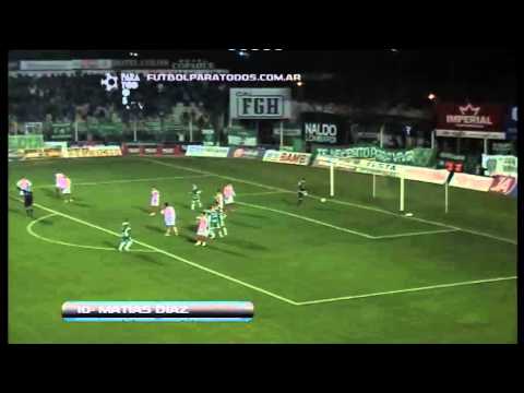 Gol de Matías Díaz. Sarmiento 1 Unión 0. Fecha 2. Torneo Primera B Nacional. FPT