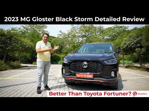 MG Gloster Black Storm SUV Detailed Review || Better Than Toyota Fortuner?