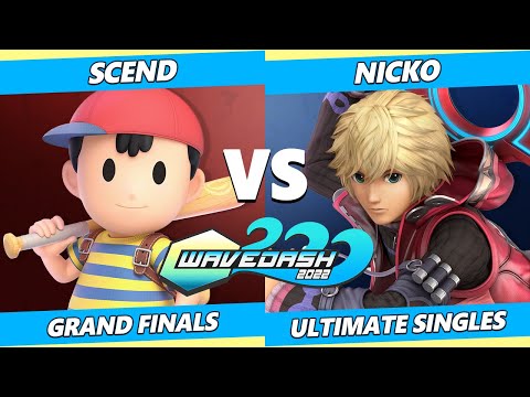Wavedash 2022 GRAND FINALS - Nicko (Shulk) Vs. Scend (Ness) SSBU Ultimate Tournament