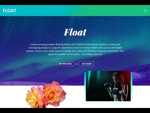 Float: The Parallax Overlapping Designed WordPress Theme