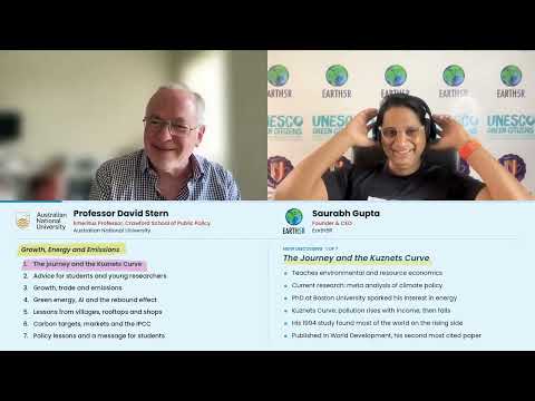 Prof. David Stern of The Australian National University on the Sustainable Futures Podcast