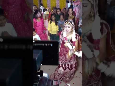 Bride Surprises Everyone With a Dance at the Baraat! - Indian Wedding at Village  #shorts #dance