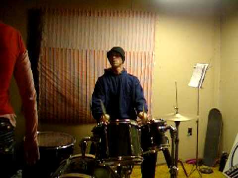 jay lesser and grant banging them drums