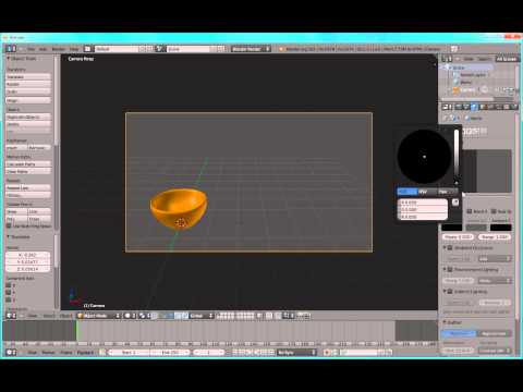Blender 2.6 Basic Tutorial 1: a Bowl!