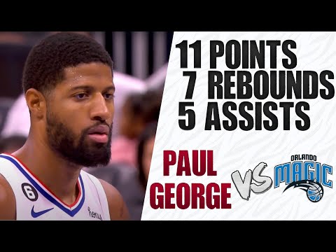 Paul George 11 points vs Orlando Magic (08.12.22)