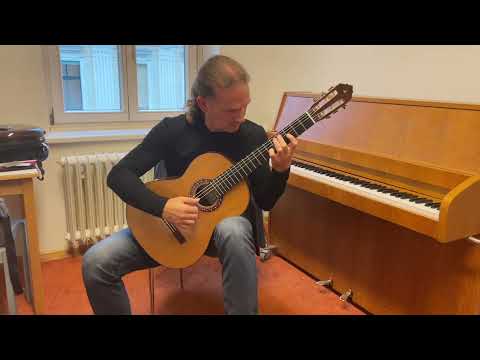 Marco  Tamayo plays Etude for guitar by Angelo Gilardino