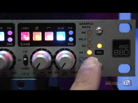 AUDIENT ASP880 8 CHANNELS PREAMP ANALOG TO DIGITAL CONVERTER OVERVIEW