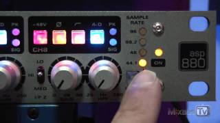 Video thumbnail for AUDIENT ASP880 8 CHANNELS PREAMP ANALOG TO DIGITAL CONVERTER OVERVIEW by MixbusTv