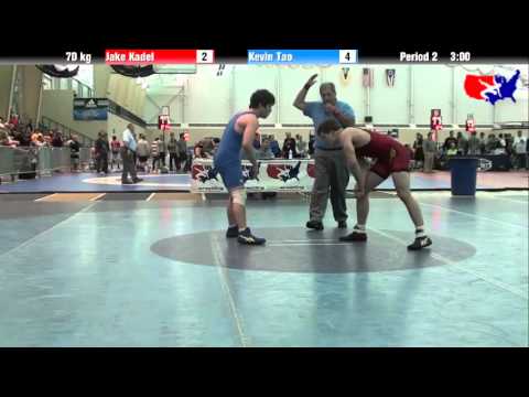 Jake Kadel vs. Kevin Tao at 2013 ASICS University Nationals - FS