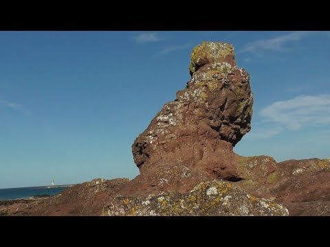 Seacliff Beach in Berwick, Scotland - July 2024