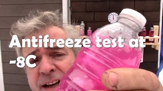 Antifreeze test at  -8C some results!