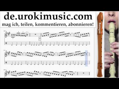 Blockflöte B. Lernen Major Lazer, Justin Bieber - Cold Water Teil#1 Blockflötenunterricht Noten
