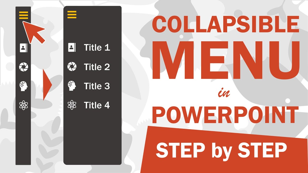 Create an INTERACTIVE MENU in PowerPoint that you can OPEN & CLOSE on click