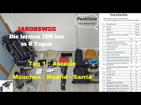 Jakobsweg Tag 1 - Anreise München ⇨ Sarria