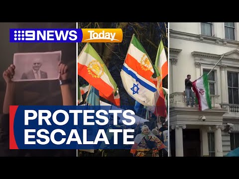 Dozens killed as fresh protests erupt across Iran | 9 News Australia
