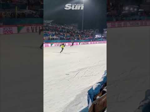 Just Stop Oil disrupts ski jumping event as security faceplants into snow