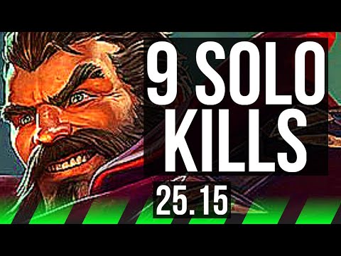 GRAVES vs UDYR (JGL) | 9 solo kills, Legendary, 25/4/7, 41k DMG | KR Master | 25.15