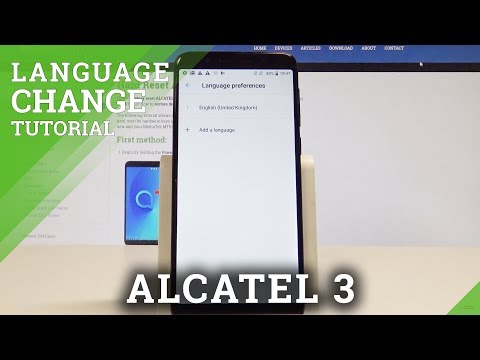 How to Change Language on ALCATEL 3 - Set Up ALCATEL Language