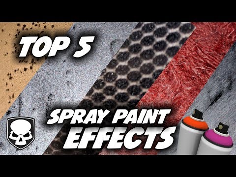 Top 5 Spray Paint Effects - super easy tricks #spraypaint