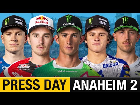 2026 Anaheim 2 Supercross Press Day | Deegan, Sexton, Lawrence