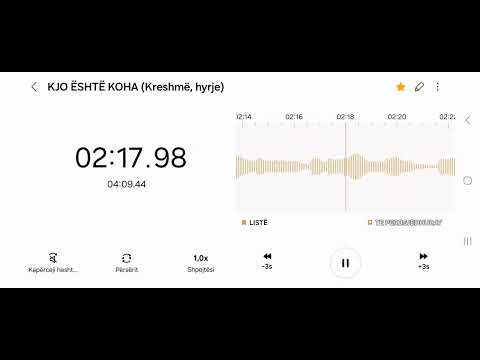 KJO ËSHTË KOHA (Kreshmë, hyrje)