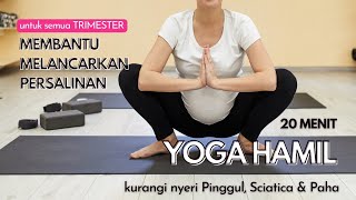 Download lagu SENAM HAMIL untuk Membantu Melancarkan Persalinan | PRENATAL YOGA untuk Sciatica, Bokong & Panggul mp3