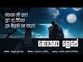 Noyena Lese නොඑනා ලෙසේ Nilantha Fernando Lyric Video