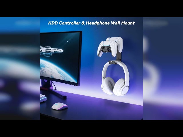 Vídeo relacionado con playvital 2 Soportes de Pared Plegables para Mandos y Auriculares