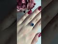 Серебряное кольцо с топазом Лондон Блю 1.245ct