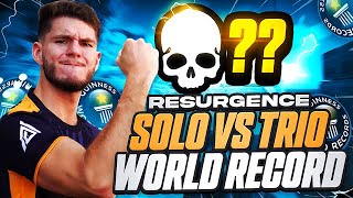 WORLD RECORD en SOLO vs TRIO en RÉSURGENCE 🏆