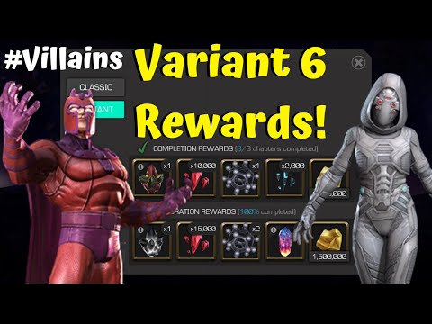 Variant 6 Rewards Reveal T5CC! #Villains! Buffs and Nodes! - Marvel Contest of Champions