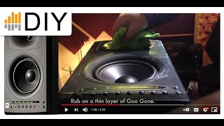 Video thumbnail for SOLVED: JBL LSR Speaker Remove Sticky Residue 4328p/4326p by TRAVSONIC Audio Production