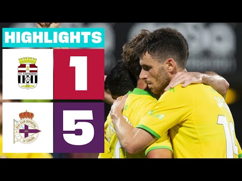 FC CARTAGENA 1 - 5 RC DEPORTIVO | RESUMEN LALIGA HYPERMOTION