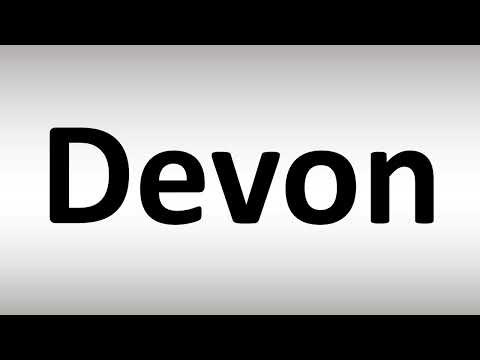 How to Pronounce Devon