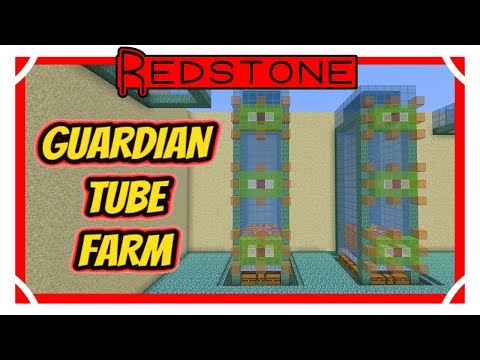 Simple Guardian Tube Farm [Minecraft Bedrock Edition 